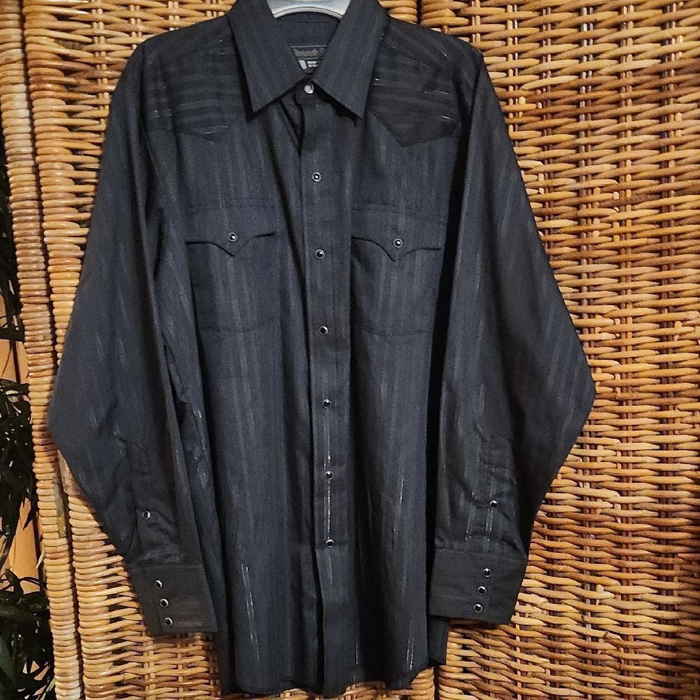 Panhandle Slim Western Shirt Pearl Buttons M 34